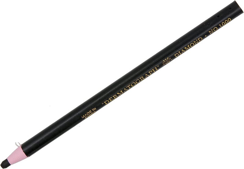 LENITH Korean Glass Markers Grease Pencils Peel-Off Type Grease Pencils China and Porcelin Marker/Wax pencil for Vinyl, Metal, Skin, Paper, window glass, Checking Markers (12 Pencils) Color:Black - Image 3
